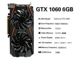 Nividia GeForce GTX 1060 6gb Graphic Card