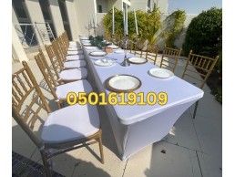 "Golden Sands Furnishings: Rent Stylish Chairs & Tables"