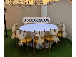 "Arabian Nights Rentals: Exclusive Chairs & Tables for Your Event"